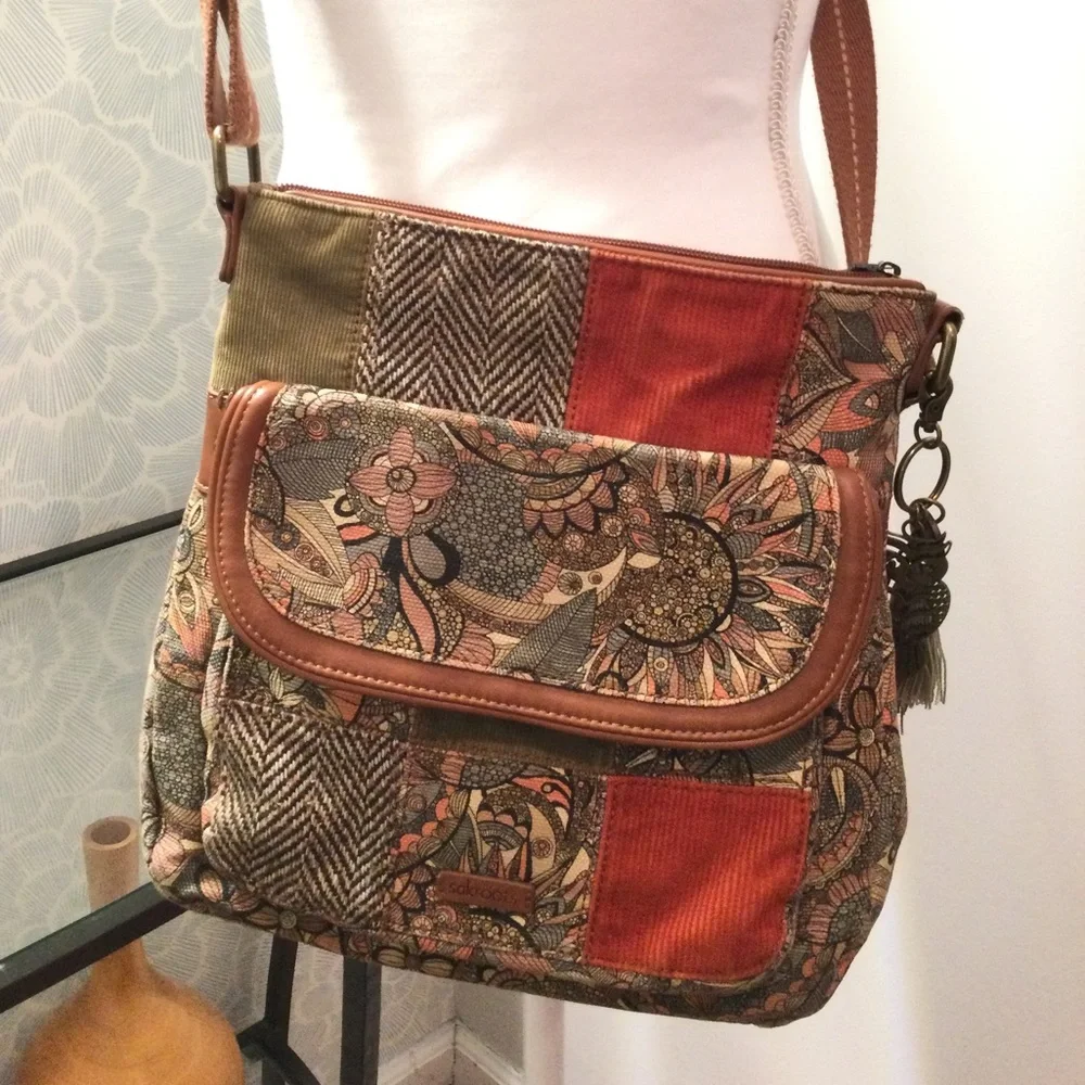 PRICE DROP! Sak Bohemian Patchwork Crossbody Bag - Picture 1 of 10